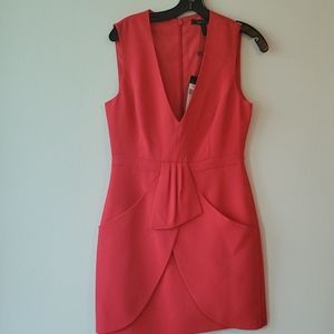 Lipstick red Bcbg dress